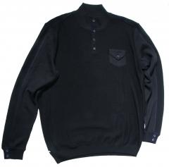 Button up Jumper Color Navy & Burgundy